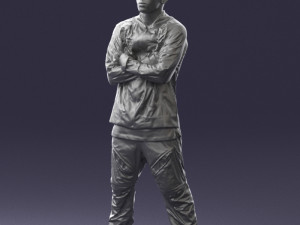 black man in green dress 0349 3d print ready 3D 프린트 모델