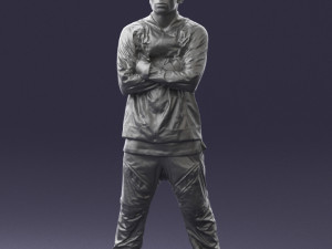 black man in green dress 0349 3d print ready 3D 프린트 모델