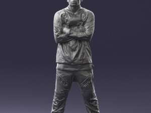 black man in green dress 0349 3d print ready 3D 프린트 모델