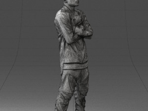 black man in green dress 0349 3d print ready 3D 프린트 모델