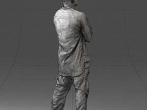 black man in green dress 0349 3d print ready 3D 프린트 모델