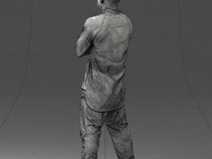 black man in green dress 0349 3d print ready 3D 프린트 모델