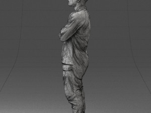 black man in green dress 0349 3d print ready 3D 프린트 모델