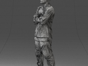 black man in green dress 0349 3d print ready 3D 프린트 모델
