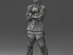 black man in green dress 0349 3d print ready 3D 프린트 모델