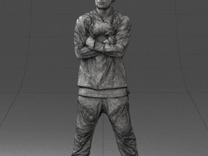 black man in green dress 0349 3d print ready 3D 프린트 모델