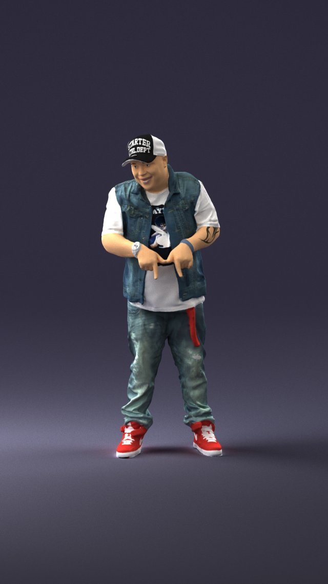fat man in jeans 0334 Model 3D .c4d .max .obj .3ds .fbx .stl .blend 