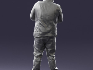fat man in jeans 0334 Model 3D