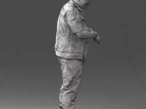 fat man in jeans 0334 Model 3D