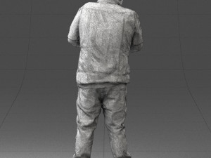 fat man in jeans 0334 Model 3D