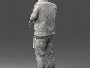 fat man in jeans 0334 Model 3D