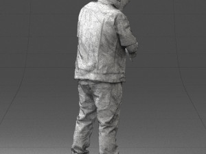 fat man in jeans 0334 3d print ready 3D 프린트 모델