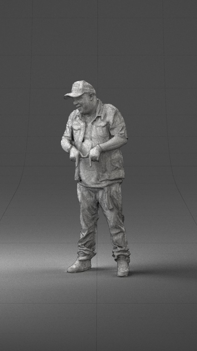 Download fat man in jeans 0334 3d print ready 3D Model