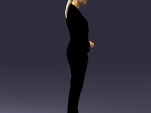 woman in black suit 0322 Modello 3D