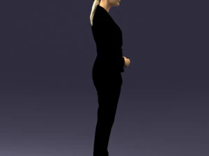 woman in black suit 0322 3D Model