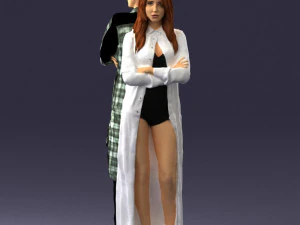 young stylish couple 0330 3D Model