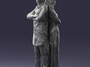 young stylish couple 0330 3D Model