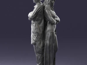 young stylish couple 0330 3D Model