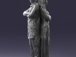 young stylish couple 0330 3D Model