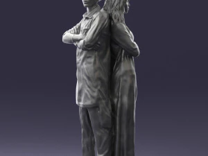 young stylish couple 0330 3D Model