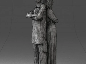 young stylish couple 0330 3D Model