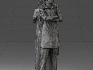 young stylish couple 0330 3D Model