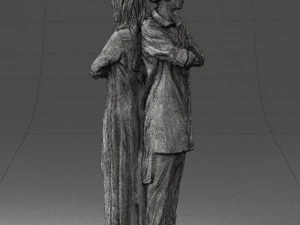 young stylish couple 0330 3D Model