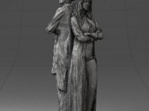young stylish couple 0330 3D Model