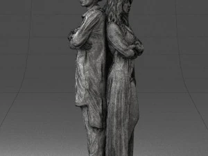 young stylish couple 0330 3D Model