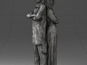 young stylish couple 0330 3D Model