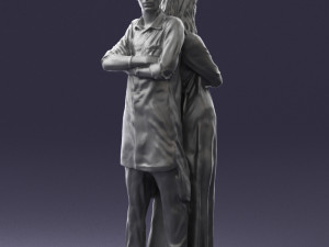 young stylish couple 0330 3d print ready Model do druku 3D