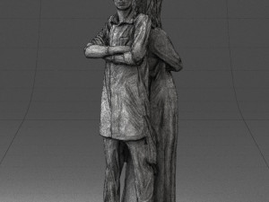 young stylish couple 0330 3d print ready Model do druku 3D