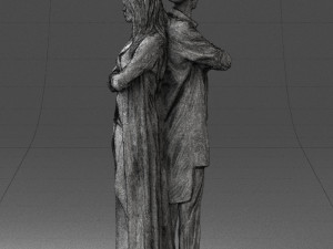 young stylish couple 0330 3d print ready Model do druku 3D
