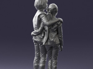 couple of kids 0332 3d print ready Modèles 3D en vedette