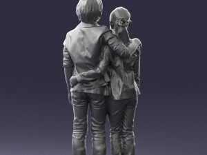 couple of kids 0332 3d print ready Modèles 3D en vedette