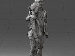 couple of kids 0332 3d print ready Modèles 3D en vedette