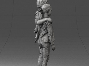 couple of kids 0332 3d print ready Modèles 3D en vedette