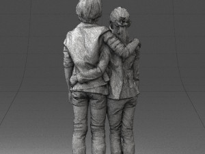couple of kids 0332 3d print ready Modèles 3D en vedette