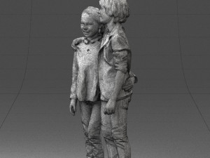 couple of kids 0332 3d print ready Modèles 3D en vedette