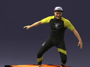 man surfer 0291 3D Model