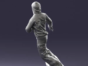 man on snowboard 0292 3d print ready 3D Print Model