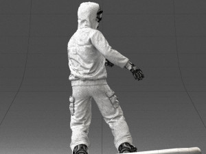 man on snowboard 0292 3d print ready Modelo de impresión 3D