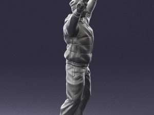 man on snowboard 0230 Modèle 3D