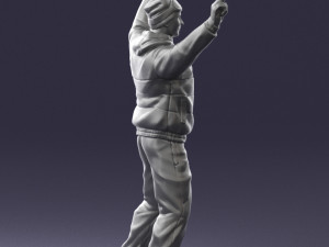 man on snowboard 0230 Modèle 3D