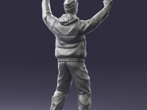man on snowboard 0230 Modèle 3D