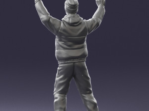man on snowboard 0230 Modèle 3D