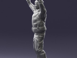 man on snowboard 0230 Modèle 3D