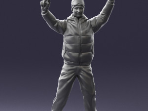 man on snowboard 0230 Modèle 3D