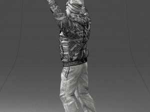 man on snowboard 0230 Modèle 3D