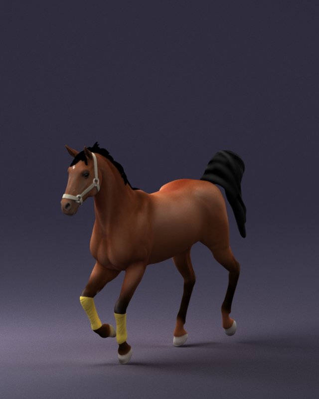 horse 0293 3d print ready 3D 프린트 모델 .c4d .max .obj .3ds .fbx .stl .blend 